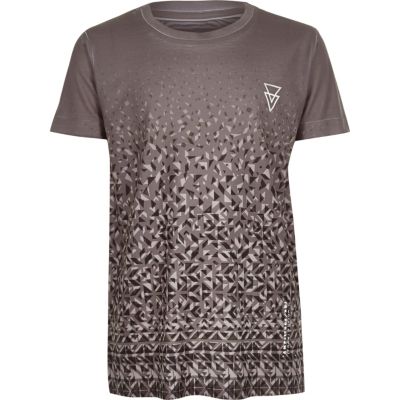 Boys grey faded print T-shirt